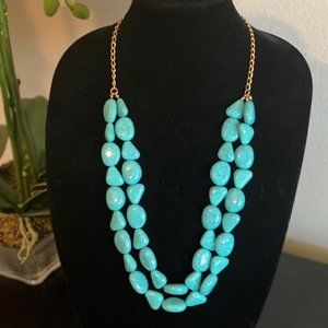 Double Strand Turquoise Necklace